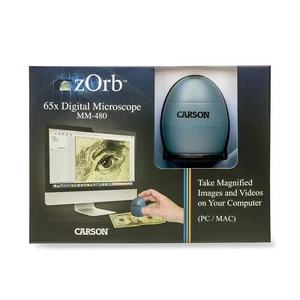 LED Lighted USB Digital Computer Microscope, 65x Effective Magnification MM-480B - Picture 1 of 5