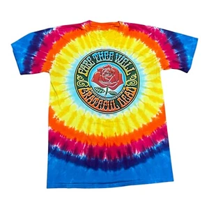 GRATEFUL DEAD-FARE THEE WELL ROSE-Historic CONCERT Tie Dye T-SHIRT Size Medium - Picture 1 of 5