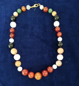 Collana Donna in Pietre Dure Miste Come da Foto Lunghezza Aperta 47 cm COL10 - Picture 1 of 1