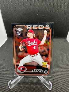 2024 Topps Chrome Base #154 Andrew Abbott  - Cincinnati Reds - Picture 1 of 2