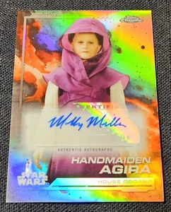 2024 Topps Cromo Star Wars Auto Handmaiden Agira Molly Miller Refractor #AU-MM - Imagen 1 de 2