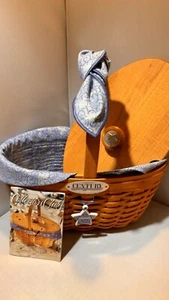 Longaberger Century Celebration Basket 2000 with Protector, liner, Charm & Tie - Picture 1 of 14