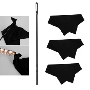 4pcs/lot Plastic Flute Cleaning Rod Cleaning Polishing Cloth Flute Cleaning Kit - Picture 1 of 8