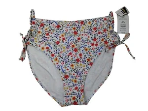 Time and Tru Womens XL Ditsy Botanical Floral High Waist Bikini Bottoms 1X - Picture 1 of 5