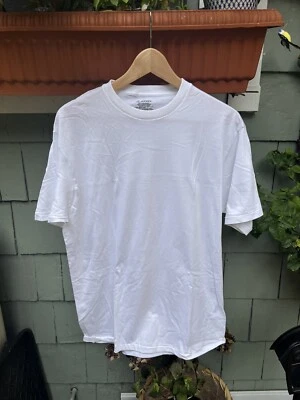 Vintage White Blank Tee 90s Jockey Paper Thin Blank Single Stitch X2 Two Shirts - Image 1 of 4