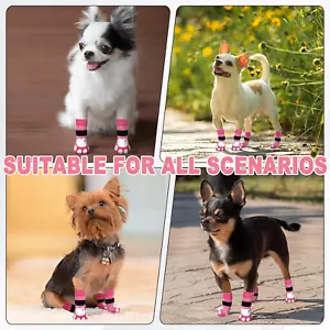 anti Slip Small Dog Socks - 6 Pieces Cute Puppy Paw Socks with Grippers for H... - Picture 1 of 7