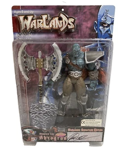 WARLANDS SERIES 1 POWER UP SHROGRAN ACTION FIGURE BOY INC 2000 SIGNED - Picture 1 of 9