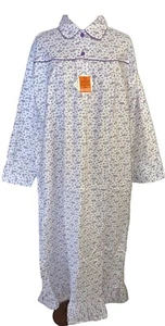 Camisón de franela Molly Malone. Nuevo con etiquetas Talla L (16) Pit To Pit 24” L 53” Calidad - Imagen 1 de 10