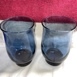 2) Libbey TULIP DUSKY BLUE Tumbler(s) - Picture 1 of 4