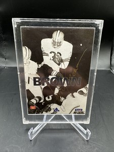 1992 All World Jim Brown On Card Auto 67/1000 Browns 