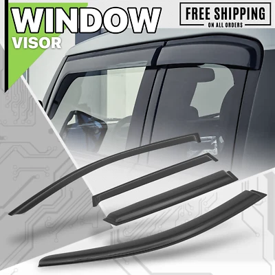 Deflector de ventilación protector de lluvia solar para ventana 4 piezas apto para Mitsubishi Montero 1992-2000 Foto 1 de 4