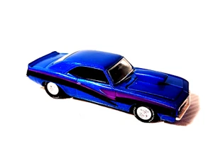 RACING CHAMPIONS 1/64 1969 CAMARO SS PRO STREET BLUE with Graphics & Black Int. - Bild 1 von 4