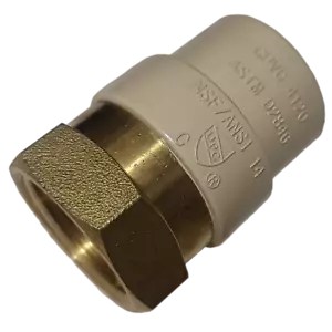 25 Pcs. 3/4" Female NPT x 3/4" CPVC Adapter, Lead Free, 3/4" CPVC Female Adapter - Picture 1 of 8