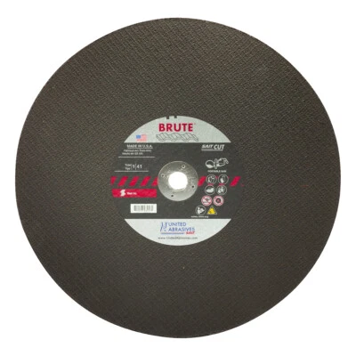 Rodas de corte United Abrasives 23415 12X1/8X1 serra dúctil especialidade pacote com 10 - Imagem 1 de 2