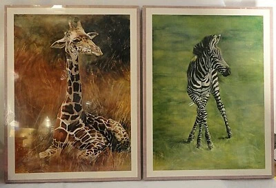 Arte de pared bebé jirafa y cebra - guardería - habitación infantil - nuevo en plástico - ¡tan dulce! Foto 1 de 4