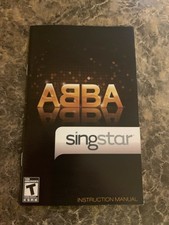 ABBA SINGSTAR - PLAYSTATION 2 PS2 - INSTRUCTION MANUAL ONLY