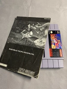 Disney's Aladdin (Nintendo SNES, 1993) with Manual - Picture 1 of 9