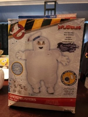 Disfraz de Cazafantasmas Stay Puft Malvavisco Hombre Inflable Talla Niño  Foto 1 de 4