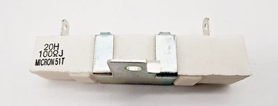 Micron 51T Ceramic Cement Power Resistor 20H 100Î©K 100 Kilo Ohms - White - Image 1 of 4