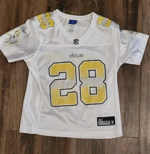 Authentic NFL Minnesota Vikings Reebok Women's White Jersey, #28, Peterson, sz S - Picture 1 of 3