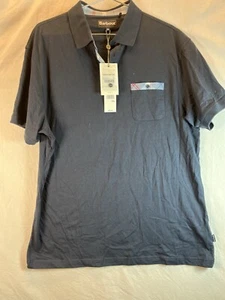Barbour Tartan Pocket Polo, Size XXL in Navy Blue Brand New with Tags - Picture 1 of 12