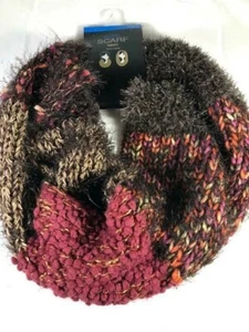 Cowl Scarf French Cab Warm One Size Wear 2 Ways Free Shipping - Picture 1 of 3