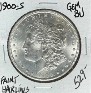 1900-S DOLLARO D'ARGENTO MORGAN ~ GEMMA BU ~ LINEE SOTTILI ~ BELLA MONETA ~ - Foto 1 di 2