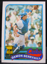 1989 Topps All-Star Rookie Damon Berryhill Baseball Card #543 (003)
