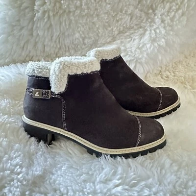 Lugz Bootie Brown Suede Boots Womens 8.5 Side Zipper - Image 1 of 4