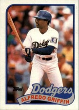 1989 Topps Baseball Trading Card - ALFREDO GRIFFIN #62 - Los Angeles Dodgers  🤩