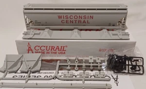 HO SCALE Accurail #12004 WISCONSIN CENTRAL ACF 3-Bay Hopper #82986 New kit !! - Picture 1 of 5