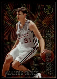 1995-96 Members Choice #50 Brent Barry BASKETBALL Los Angeles Clippers - Picture 1 of 2