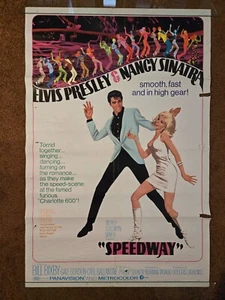 Póster original de la película Speedway, Elvis Presley, Nancy Sinatra 1968 27x41 - Imagen 1 de 5