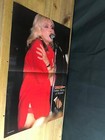 1979 VINTAGE 2PG MAGAZINE POSTER CENTERFOLD OF BLONDIE DEBBIE HARRY RED PANTIES