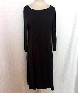 Damen Kleid Backstage Gina Gr. 42 Nero  Viskose Baumwolle Vintage Färbung - Bild 1 von 14