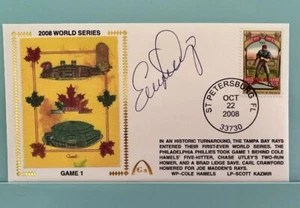 Evan Longoria World Series Autographed Gateway Cachet FDC Tampa Bay Rays-Giants - Picture 1 of 1