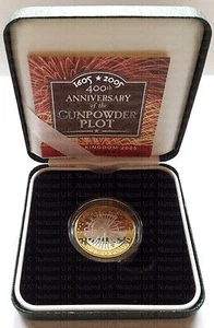 Moneda de 2 libras conmemorativa 2005 Silver Proof "Plot de pólvora" dos libras - Imagen 1 de 6
