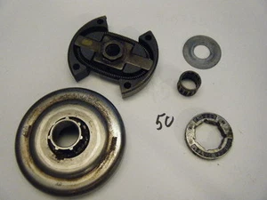 USED HUSQVARNA 50 CLUTCH, CLUTCH DRUM, SPROCKET, WASHER, BEARING .327-7 - Picture 1 of 1