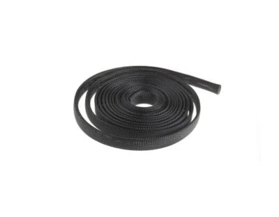 20mm x 5m Black Braided PET Cable Sleeve – Expandable Wire Loom Tidy Sleeving - Image 1 of 4