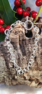 Echt Sterling Silber 925, Armband,Glieder, Silberarmband, 18,5 cm - Bild 1 von 2