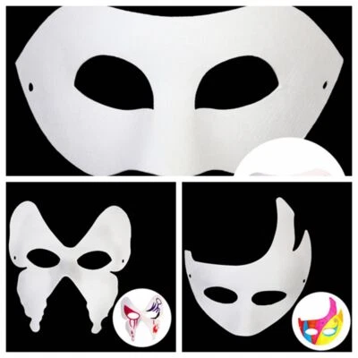 5PCS Therian Mask Masquerade Masks For Paper Blank Mask Blank Masks - Image 1 of 4