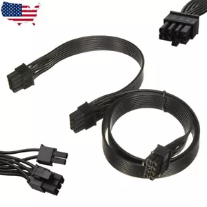 Graphics 8Pin(6+2) Dual 8Pin Male to Male GPU Power Extension Cord Power Cable - Picture 1 of 7