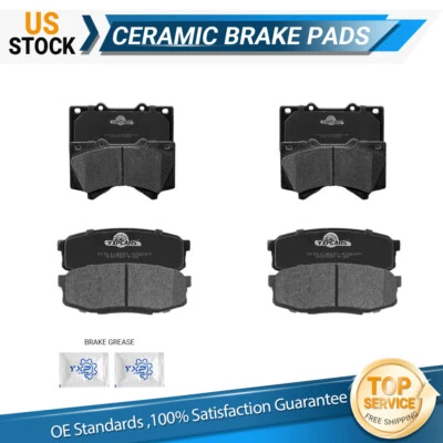 Pastillas de freno delanteras y traseras de cerámica para Toyota Tundra Sequoia Land Cruiser LX570 Foto 1 de 4