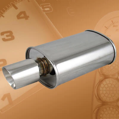 SPUNLOCKED EXHAUST MUFFLER 帽子 双壁 SLANT TIP 适用于 MAZDA MITSUBISHI POLISH — 第 1/4 张图片