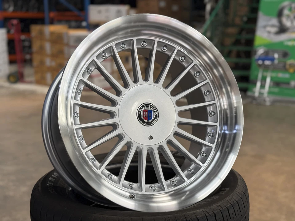 Nueva rueda de diseño clásico Alpina 17x8J 17x9J (4 piezas) apta para BMW E30 E21 Honda Toyota Foto 1 de 4