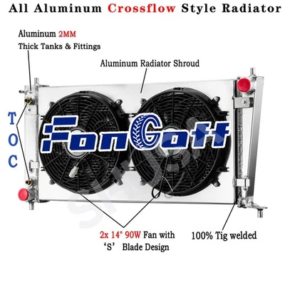 Radiator+Shroud Fan For Ford F150 F250 F350 Lincoln Navigator 5.4L 1999-2004,02 — 第 1/4 张图片