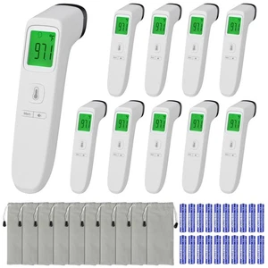 Paquete de 10 termómetros infrarrojos digitales sin contacto pistola de temperatura función de memoria - Imagen 1 de 12