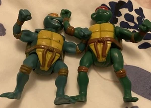 TMNT Raph & Mike McDonalds Toy 2005 Teenage Mutant Ninja Turtles Figures - Picture 1 of 4