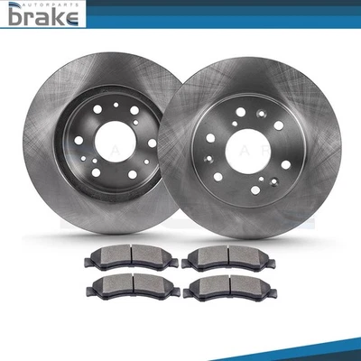 Front Brake Rotors & Ceramic Pads Set Fits For 2009-2013 Cadillac Escalade 6.0L Foto 1 de 4
