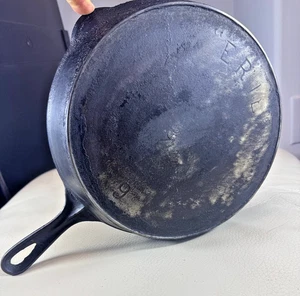 Erie Pre Griswold Nummer Nr. 9 Gusseisen Pfanne 713 Vintage 11" Durchmesser - Bild 1 von 7